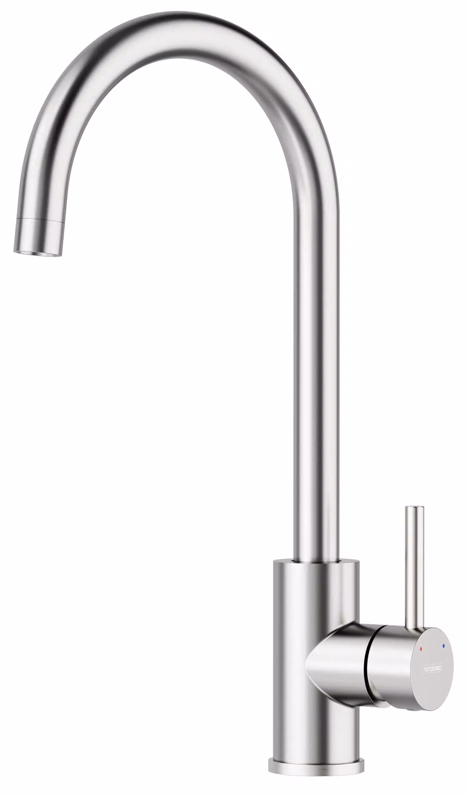 Rubinetto da cucina con beccuccio alto, girevole a 360°, miscelatore monocomando, acciaio inossidabile