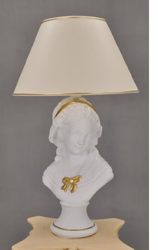 Antik Stil Büste Leuchte Tischlampe Tischleuchte Lampe Lampen Leuchten Tisch