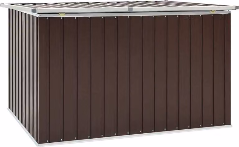 vidaXL Scatola da giardino marrone 171 x 99 x 93 cm - Scatola portaoggetti - Scatola per cuscini da giardino - Scatole per cuscini da giardino
