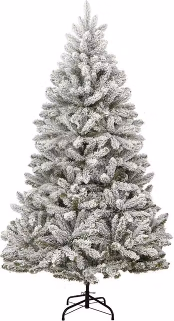 Albero Natale Artificiale Incernierato con Neve Fioccata 240 cm 357795