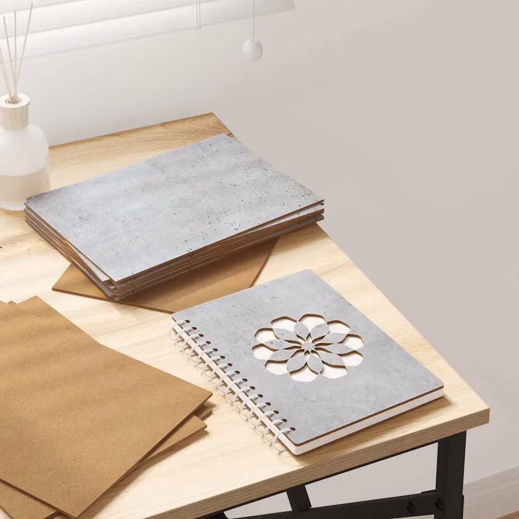 vidaXL Pannelli decorativi 50 pz Grigio Cemento L: 30 cm, H: 21 cm, P: 0,27 cm