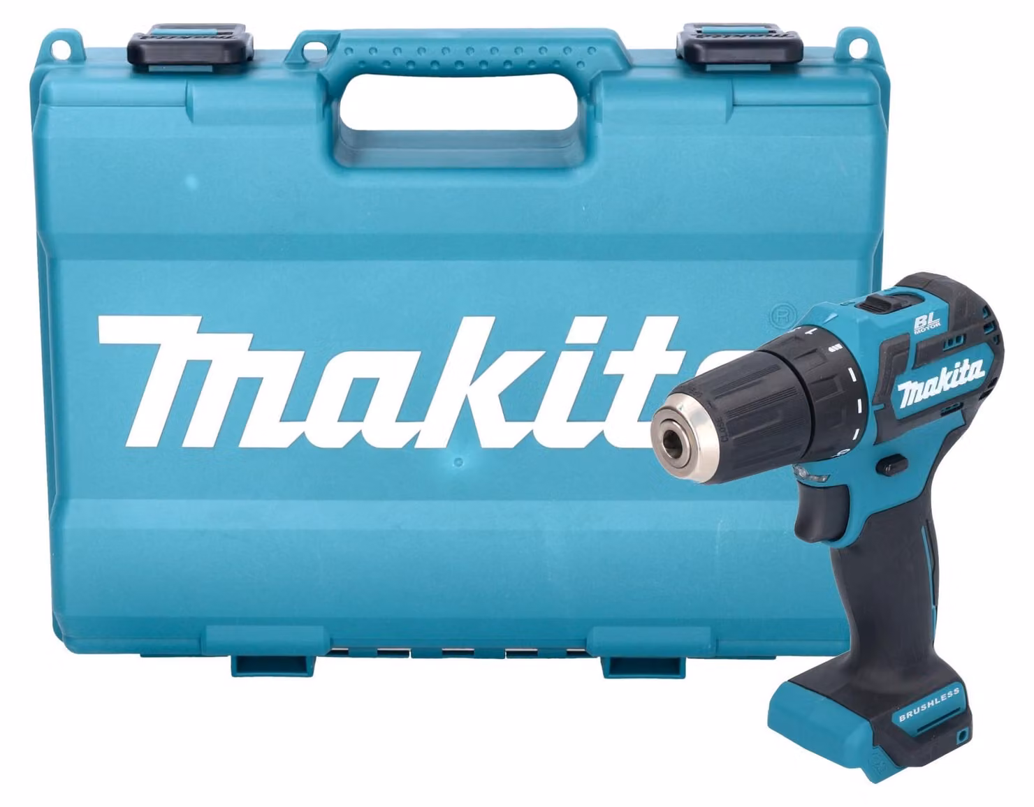 Trapano avvitatore a batteria Makita DF 332 DZE 12 V max. 35 Nm Brushless + valigetta - senza batteria, senza caricabatterie