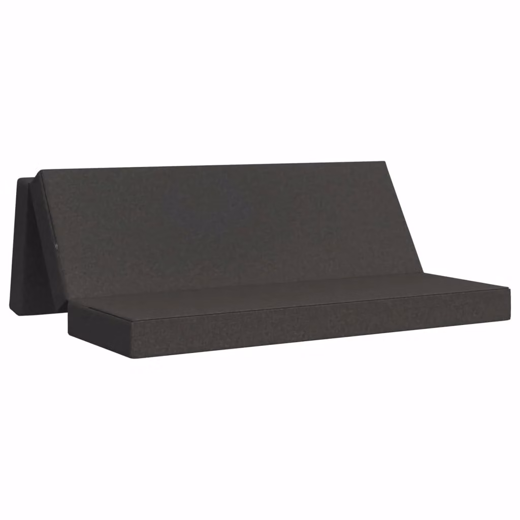 Divano Letto Pieghevole Moderno vidaXL Grigio L: 200 cm, P: 67 cm, H: 45 cm – 2