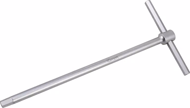 BIKESERVICE Cacciavite a Esagono, impugnatura a T 10 mm, lunghezza: