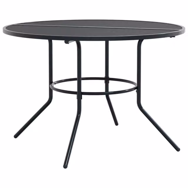 Tavolino da Giardino | Tavolo Patio Rotondo Antracite ?110x72,5 cm Acciaio Verniciato