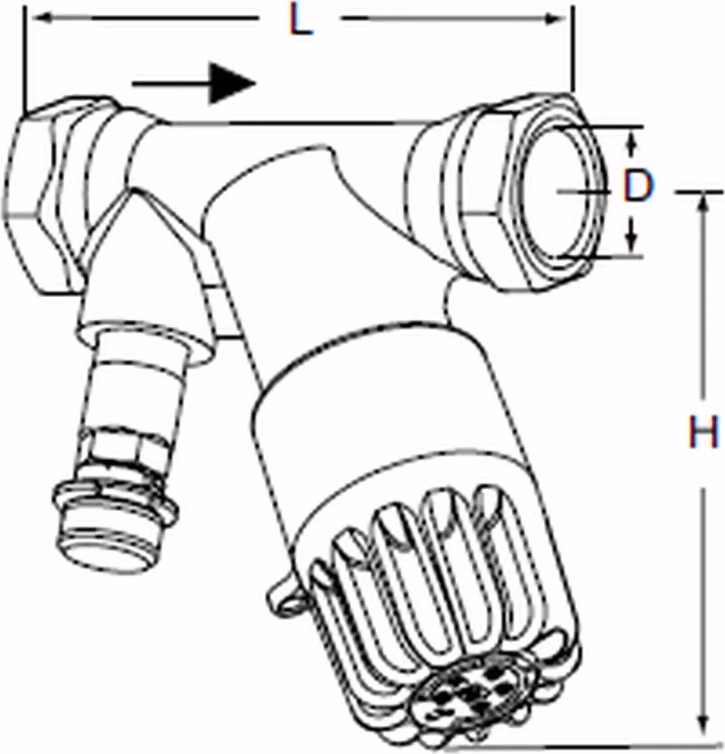 IMI Heimeier THERM-ZERO 1/2 pollice HT 35-80 FWW 52 gradi, 1 pezzo.