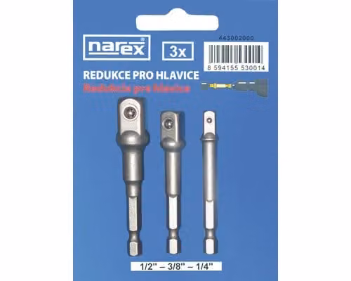 Set di riduttori NAREX, composto da 3 pezzi