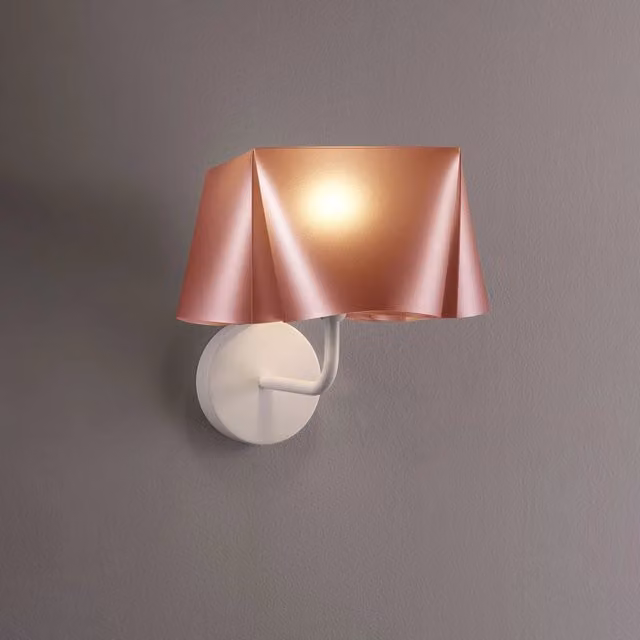Applique Moderna Wanda Polilux Linea Zero in Rame e Metallo con 1 Luce E14 – 1