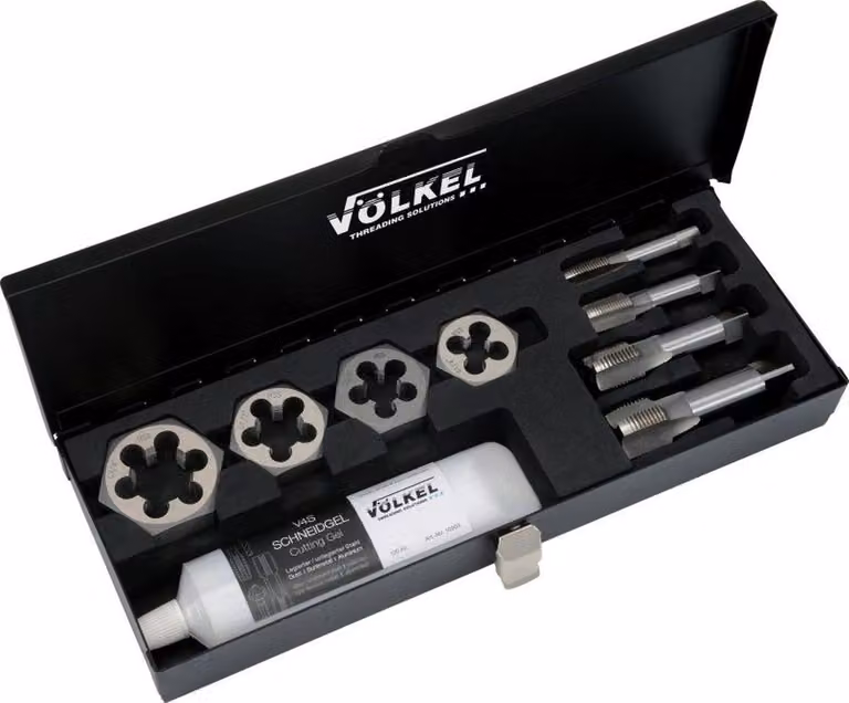 Set sanitario Völkel - G 1/4 - 3/4" - Maschiatore + dadi esagonali