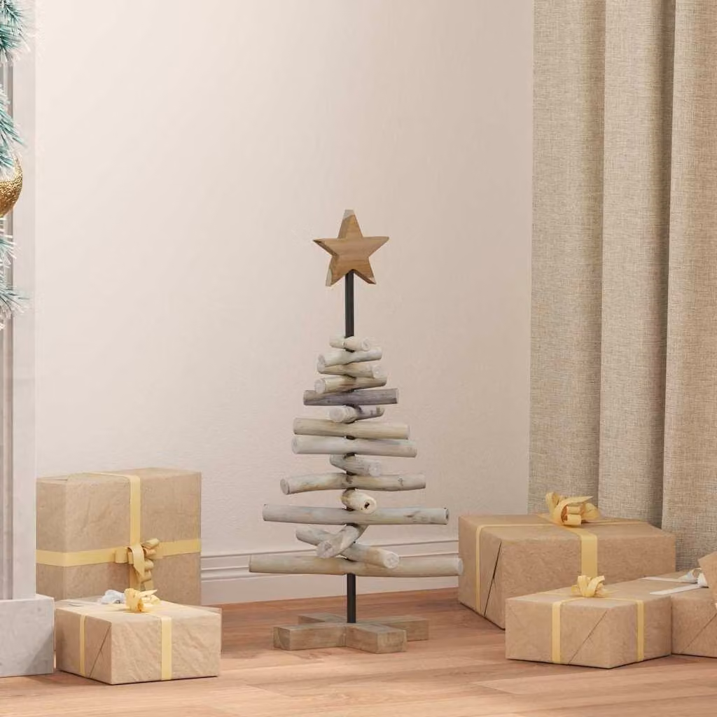 Maison Exclusive - Albero di Natale marrone, 60 cm, in legno massello di teak