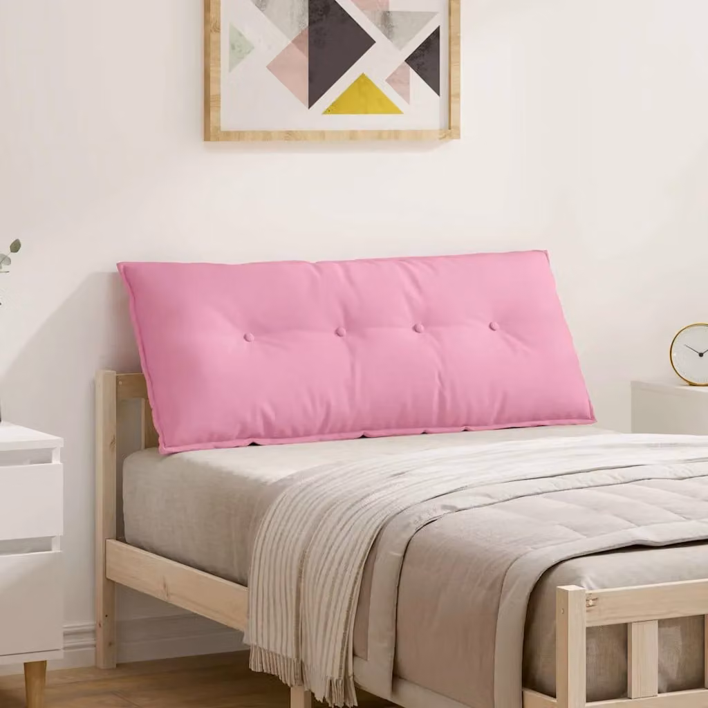 Cuscino per schiena ergonomico vidaXL rosa in poliestere L 120 x P 19 x H 50 cm