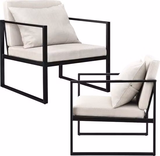 Poltrona a due posti color sabbia - Design - 70x60x60 cm