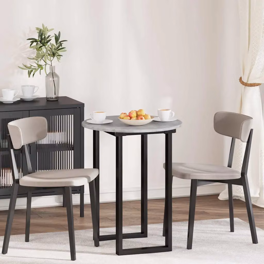 Piano del tavolo rotondo vidaXL in legno ingegnerizzato grigio, Ø 60 cm, H 1,5 cm