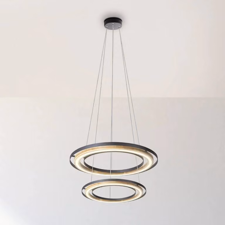 Globo Lampada a sospensione Rilas, dimmerabile, Nero, Soggiorno / Sala da pranzo, Metallo, Lampada a sospensione