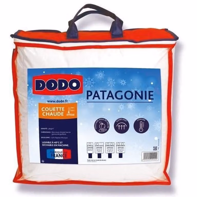 Pilota alba DODO Patagonia 220 x 240 cm 380 g/m²