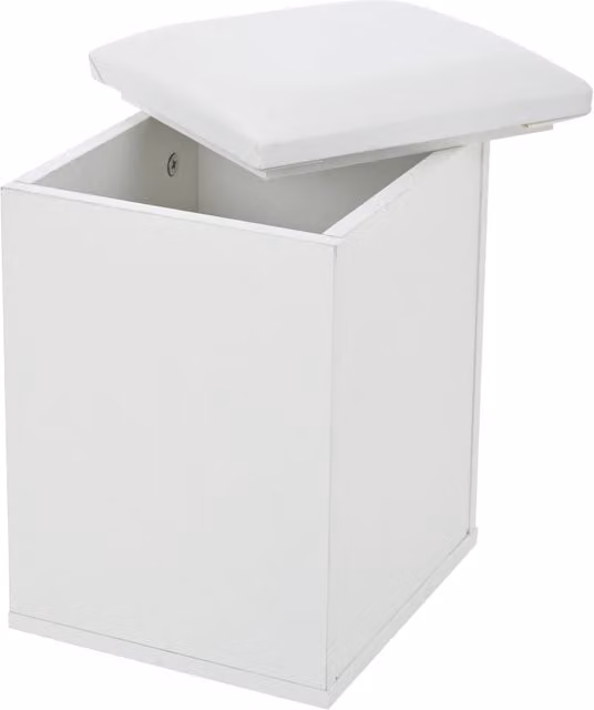 Tavolino da salotto bianco 100x50x45 cm con alzata idraulica, LED controllato da app, 2 cassetti e 2 sgabelli integrati