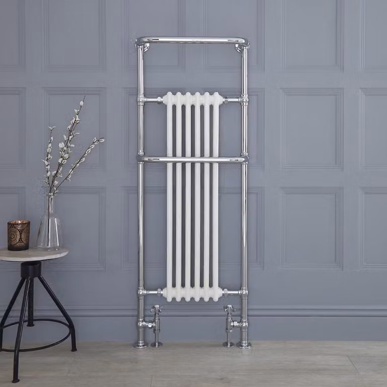 Scaldasalviette di Design Tradizionale - Termoarredo Bagno Bianco - 625W - 1500 x 575mm - Elizabeth