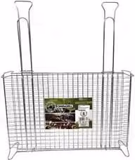 Graticola a rete Ompagrill con piedi in acciaio inox color argento L: 60 cm, P: 40 cm