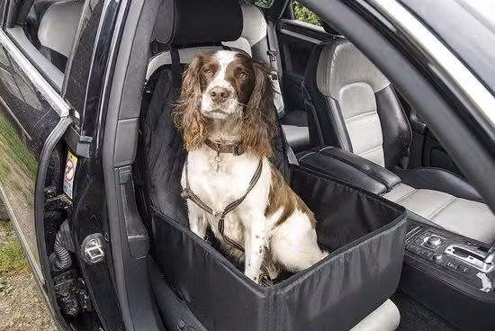 Tappetino per cani da auto - Supporto da viaggio impermeabile - Pieghevole per sedili anteriori e posteriori - Trasportino universale nero per animali - Cesta per cani 2 in 1 da auto