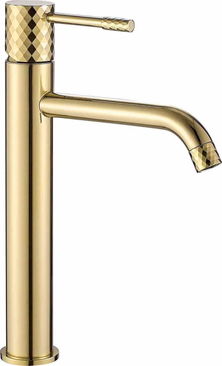 Miscelatore Lavabo REA LUNGO DIAMOND high Gold