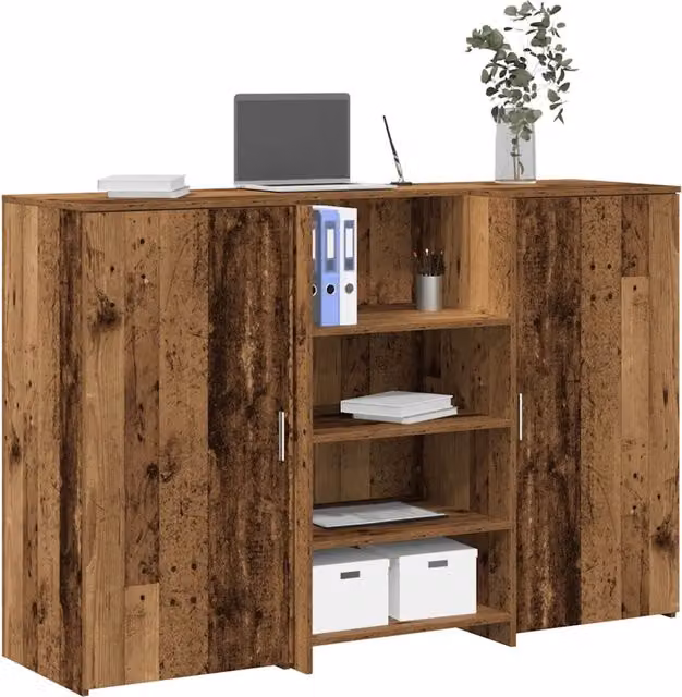 Banco Reception Legno Antico 155x50x103,5 cm Legno Multistrato 3324203