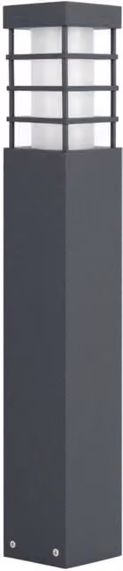 Paletto da giardino SU-MA RADO II grigio, E27, IP54, Altezza: 50 cm