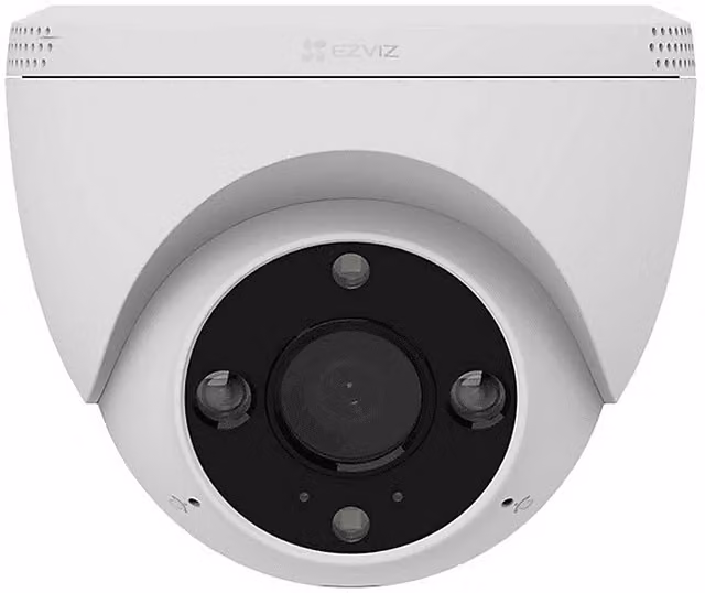 Videocamera di sorveglianza esterna Ezviz H4 3MP con connettività WiFi e visione notturna, colore bianco