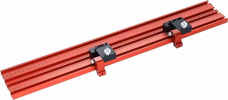 Lavorazione del legno - Prolunga per guida - Guida con scanalatura a T - Profilo in alluminio - Guida per tagli obliqui - Per tavolo da sega e banco da lavoro - Utensili fai da te