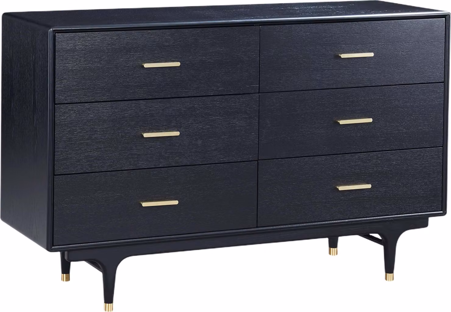 FURNLUX Credenza Stilig Black 140cm / Colore principale: Nero / Dimensioni: 140 x 88 x 45 cm