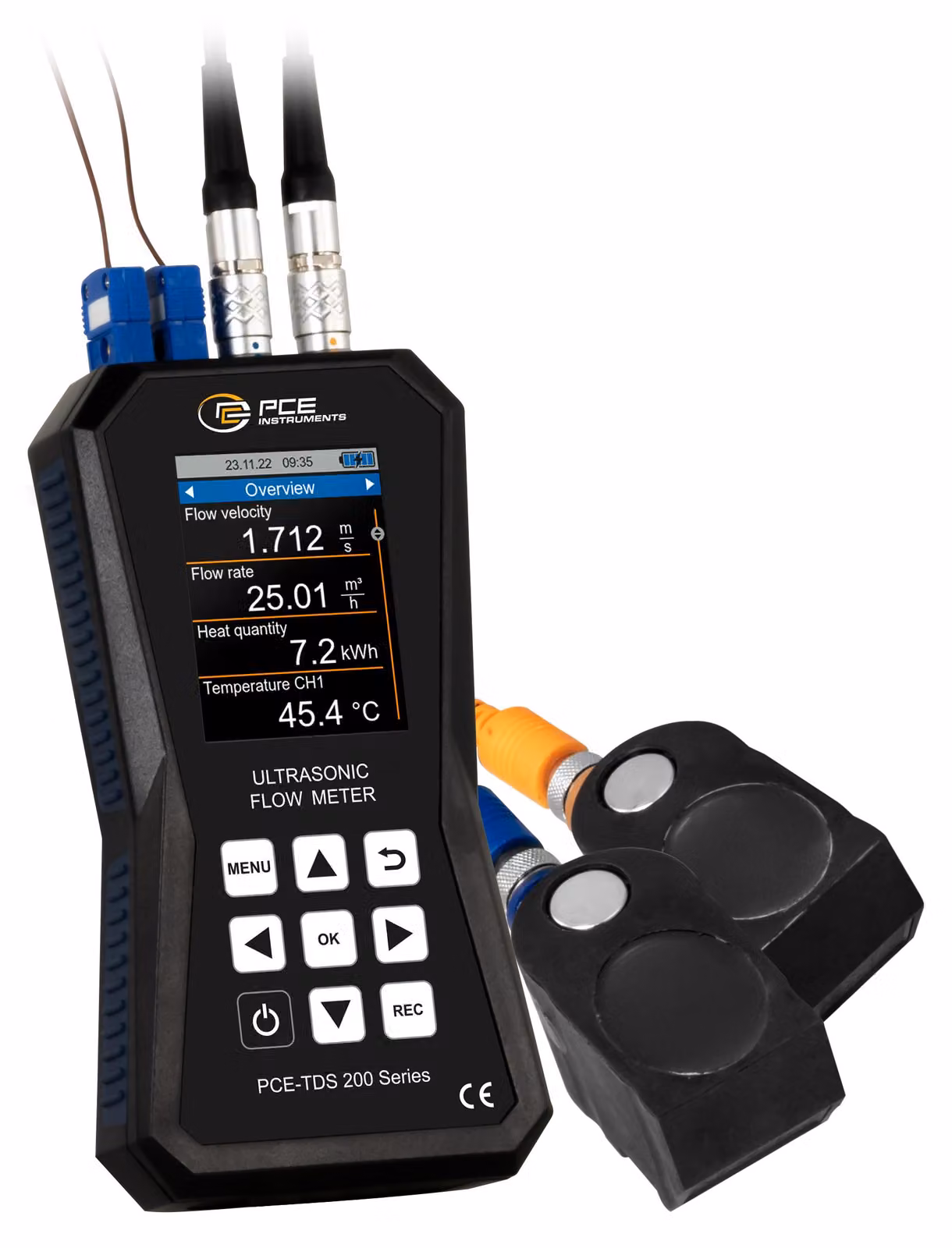 Misuratore di portata a ultrasuoni PCE Instruments modello PCE-TDS 200+ M