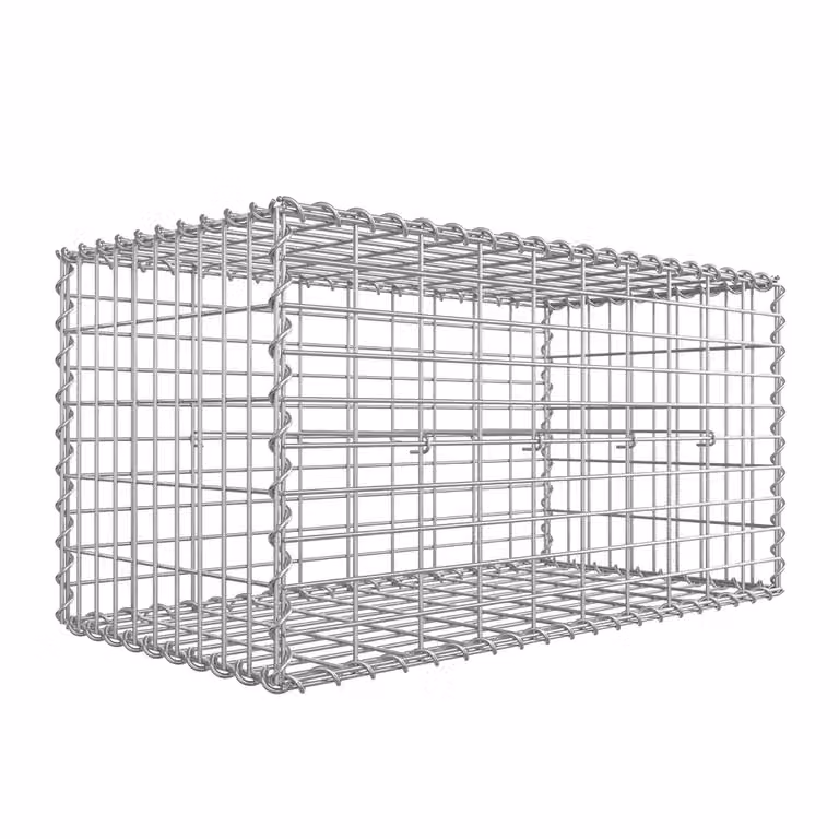 Gabbioni in Metallo Zincato per Decorazioni da Giardino, 1