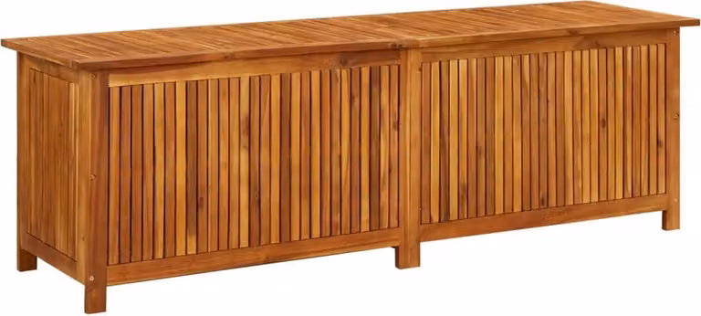vidaXL Cassetta portaoggetti da giardino 175x50x58 cm in legno massiccio di acacia - Cassetta portaoggetti da giardino - Cassetta portaoggetti - Cassette portaoggetti