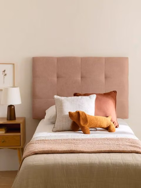 Testiera imbottita Evron Kenay Home rosa