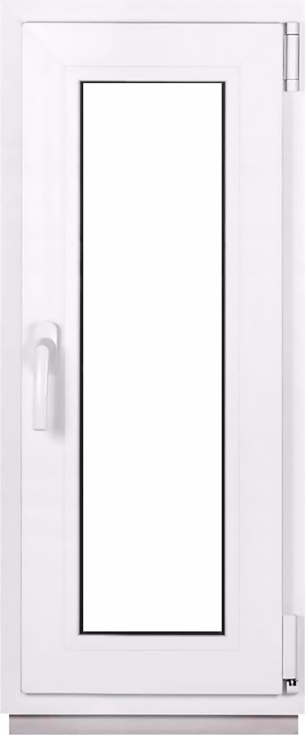 Finestre per cantina Framex Finestre in PVC bianche Larghezza x altezza 40 x 100 cm (400 x 1000 mm) doppia (32 mm) rotazione/inclinazione DIN destra - Premium - Tutte le misure