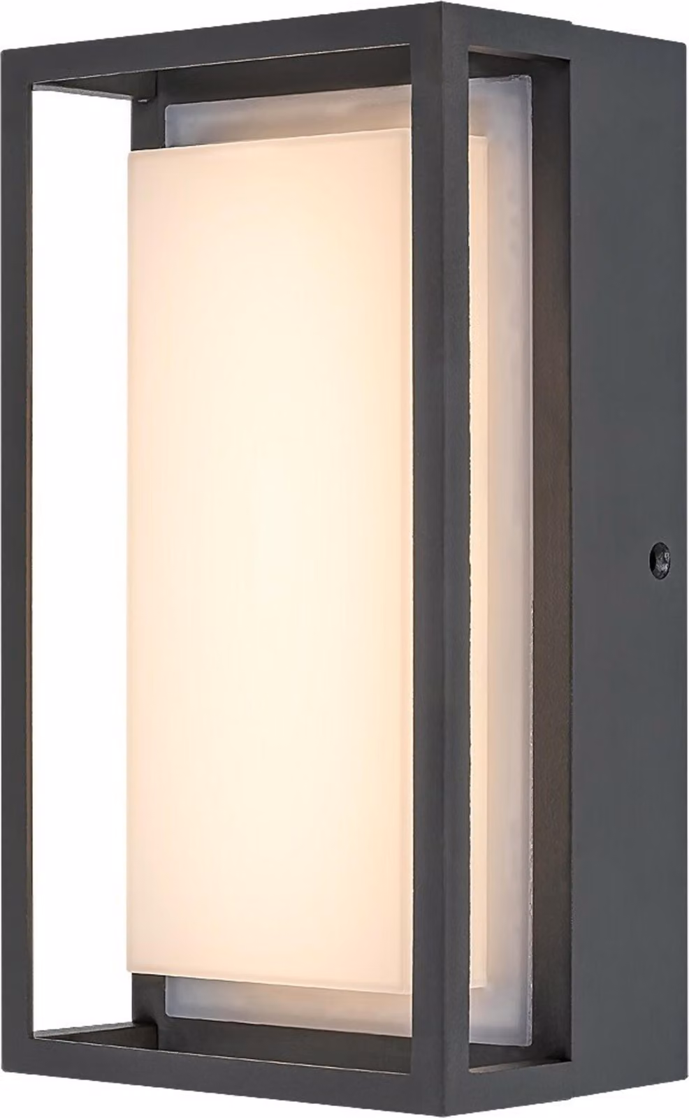 Rabalux 7109 Mendoza lampada da parete per esterni, 6,5W, 3000K, 550lm, alluminio, bianco antracite, bianco caldo, IP65, 22cm