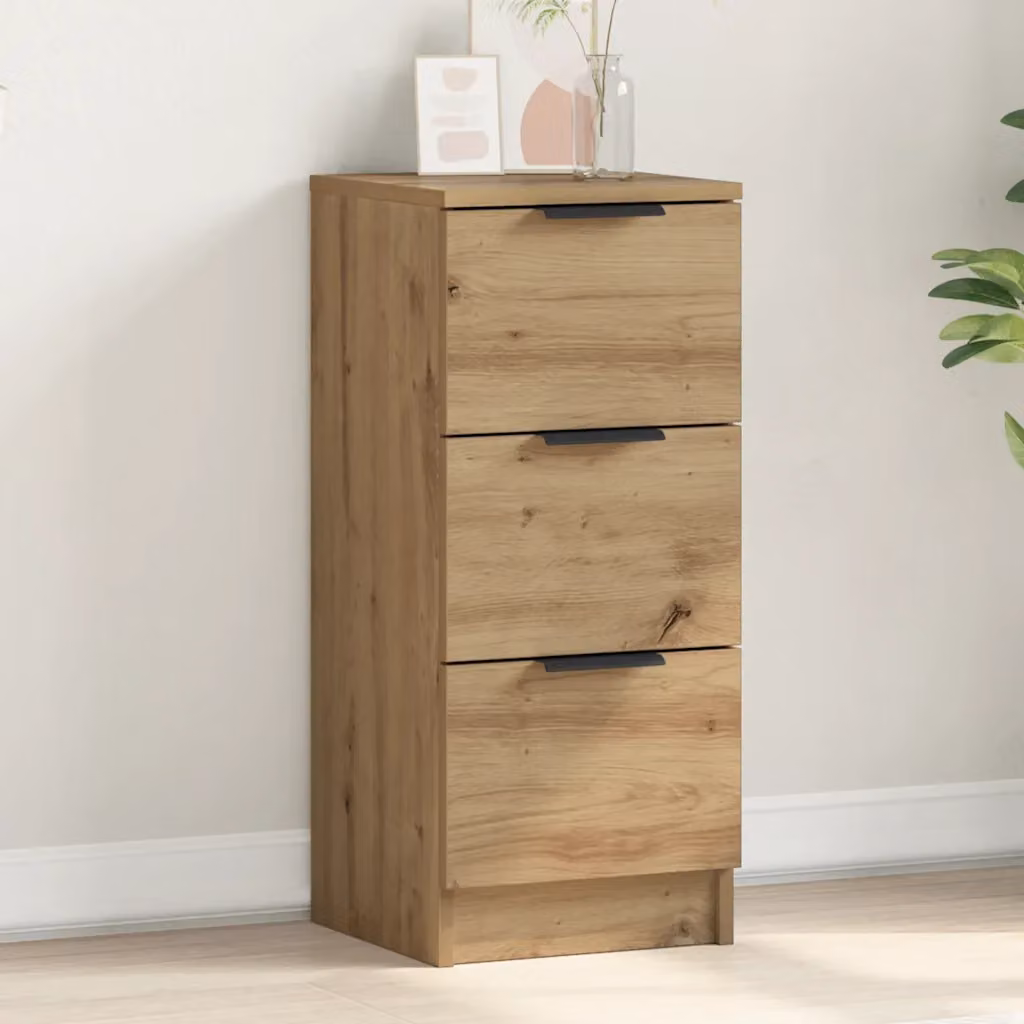 Credenza moderna vidaXL in legno marrone per soggiorno o camera da letto L/P/H: 30 x 30 x 70 cm