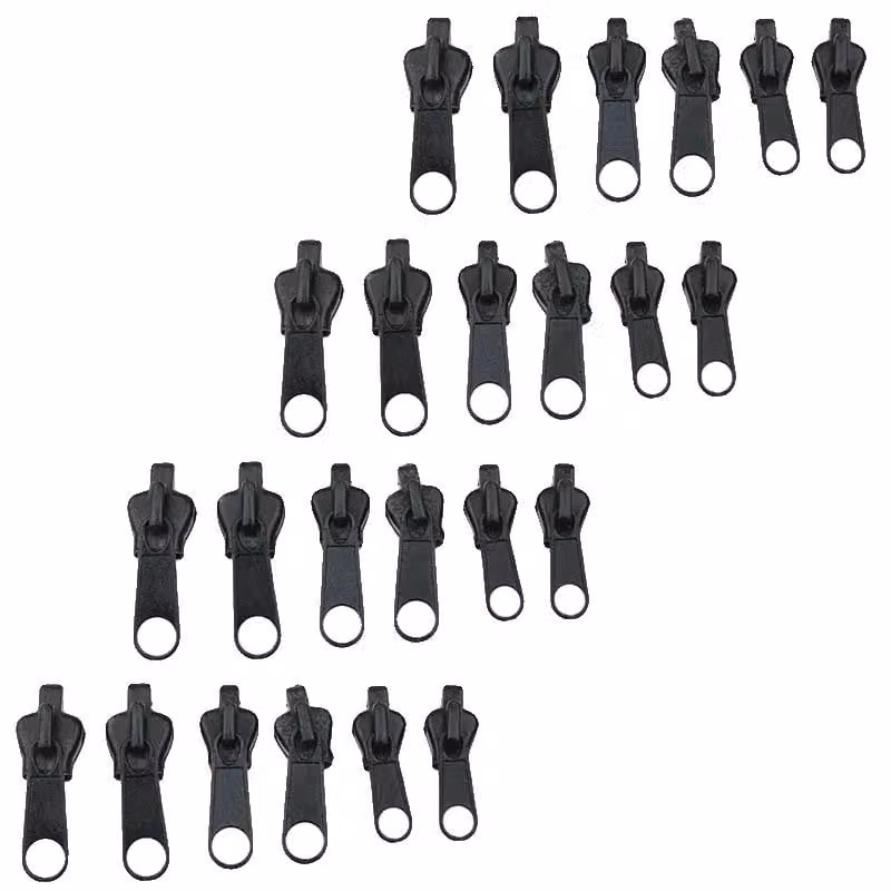 Set per la riparazione delle cerniere, misura universale, 6 cursori in metallo, nero, 24 pezzi