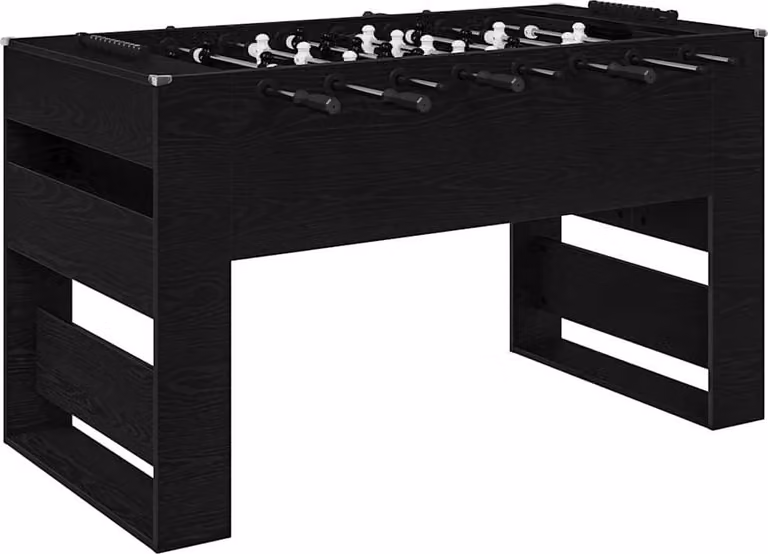 Tavolo da Foosball Rovere Nero 146,5 x 74 x 85 cm