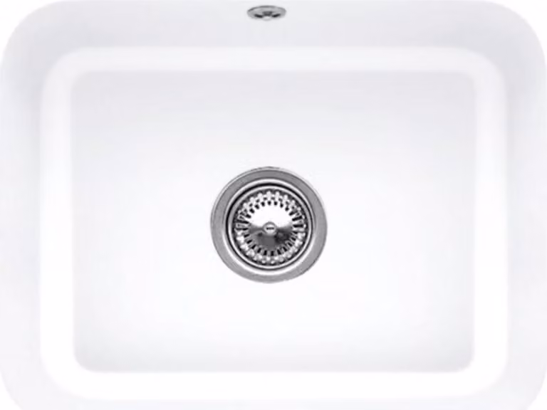 Lavello da cucina Villeroy&Boch, lavello da cucina Cisterna 60C White Alpine 550x440mm, larghezza base 60cm