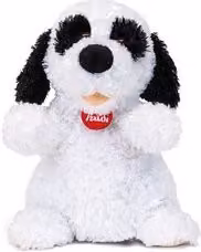 Peluche Marionetta Cagnolino (24x18x25cm) PUPPETS Bianco e Nero 28397