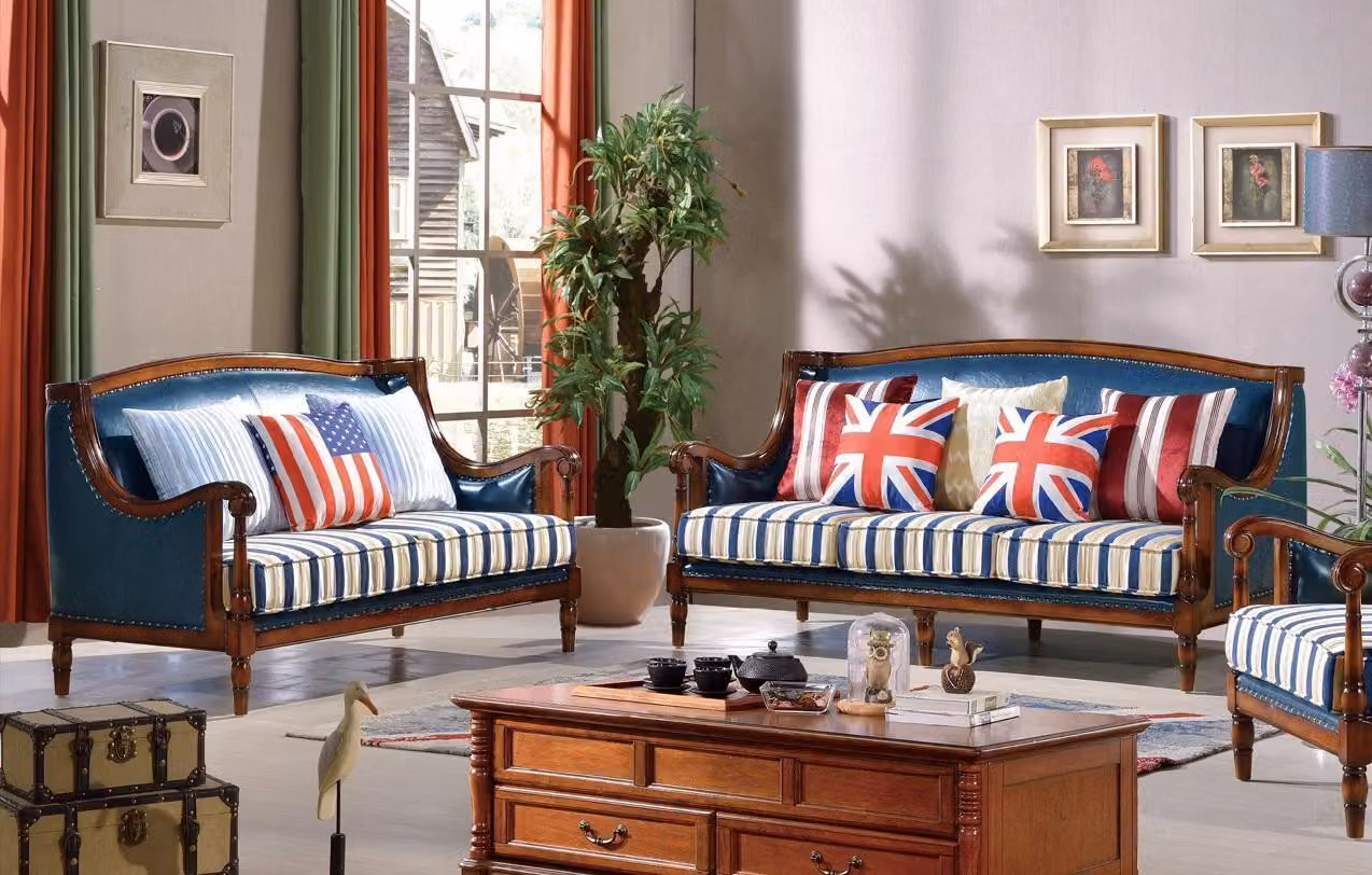 Sofagarnitur 3+2 Sitzer Ledersofa Couch Wohnzimmer Garnitur Design Klassisch