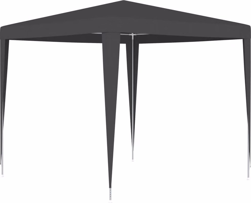 The Living Store Tenda professionale per feste 2,5×2,5 m antracite 90 g/m²