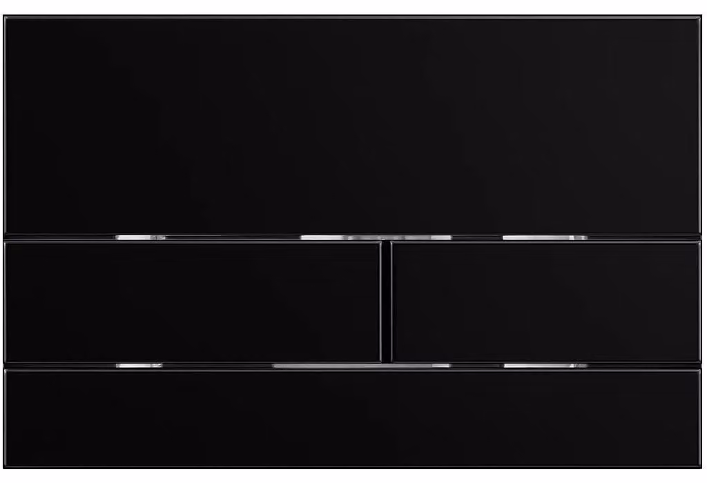 CERANO - Pulsante di comando per moduli WC Lite/Line - vetro - nero lucido