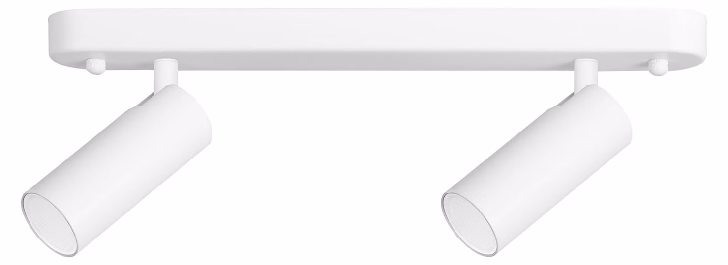 Forlight Faretti LED integrati 4000K - Illuminazione moderna ed efficiente per la casa, superficie bianca prismatica, materiale resistente in acciaio e policarbonato, serie Logos Double