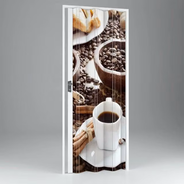 Porta a soffietto da interno in PVC multicolore Bar FORTE L: 102 cm, H: 214 cm