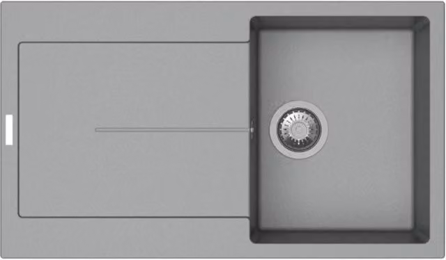 Enigma D100 lavello vasca e gocciolatoio croma EFFEZ