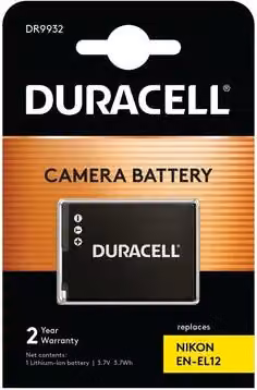 Duracell Li-Ion batt. 1000 mAh per Nikon EN-EL12