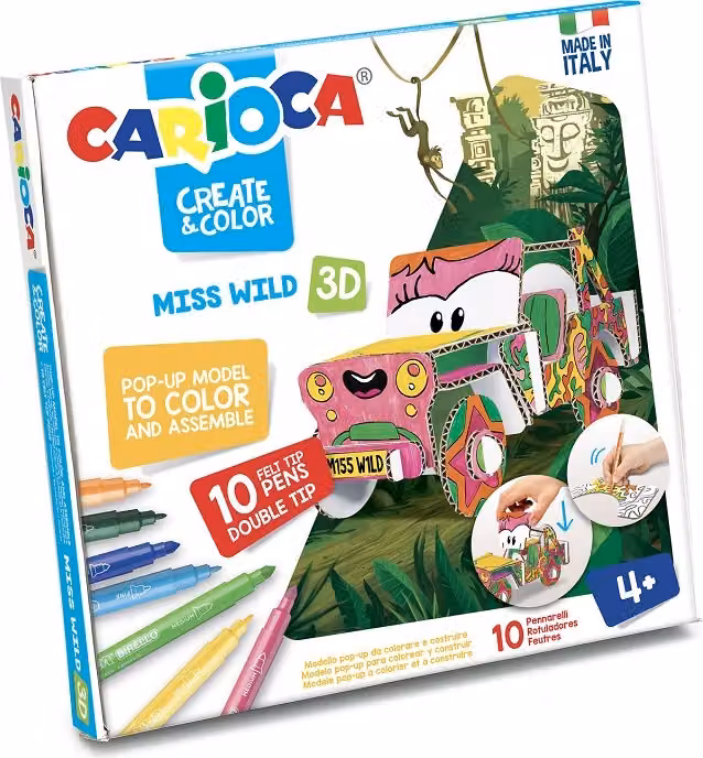Crea set e colore ms. wild 3d carioca 42906