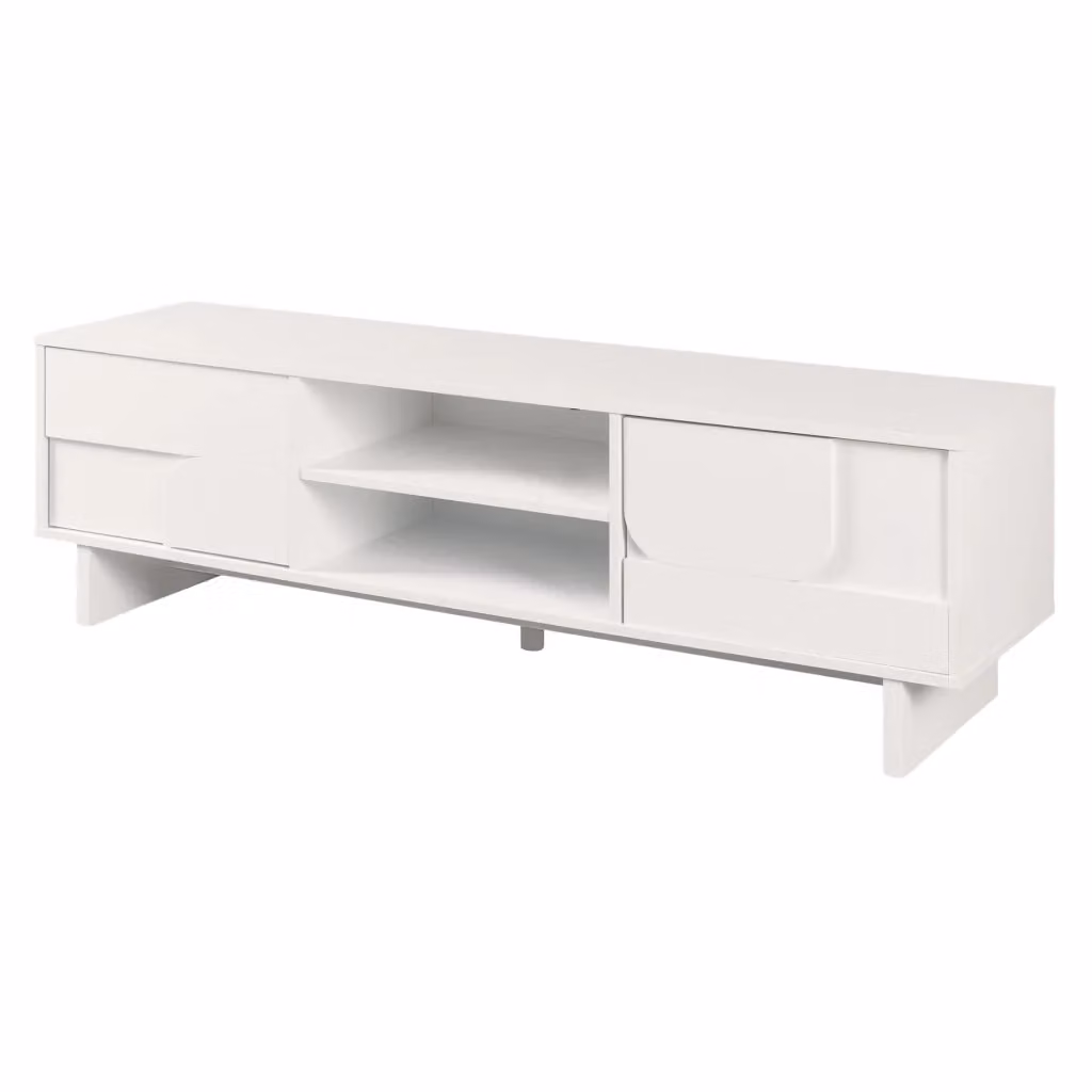 Mobile Porta TV Katanshumn en.casa Bianco con 2 Ante L: 150 cm, P: 39 cm, H: 45 cm – 2