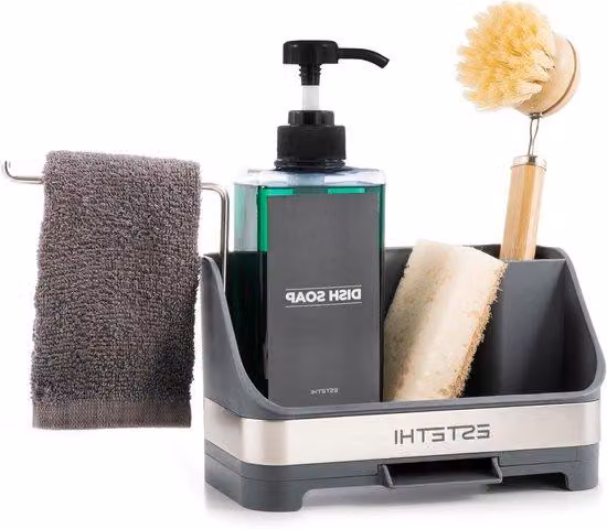 Sistema per lavastoviglie per un lavaggio impeccabile - Lavabo igienico con portasapone - Pezzo unico - Bianco